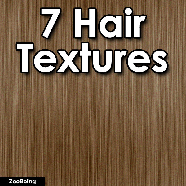 Set 024 - 7 Hair Textures